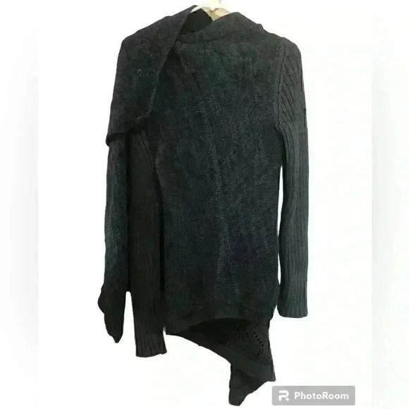 line cardigan draped longline duster​ - Picture 6 of 11